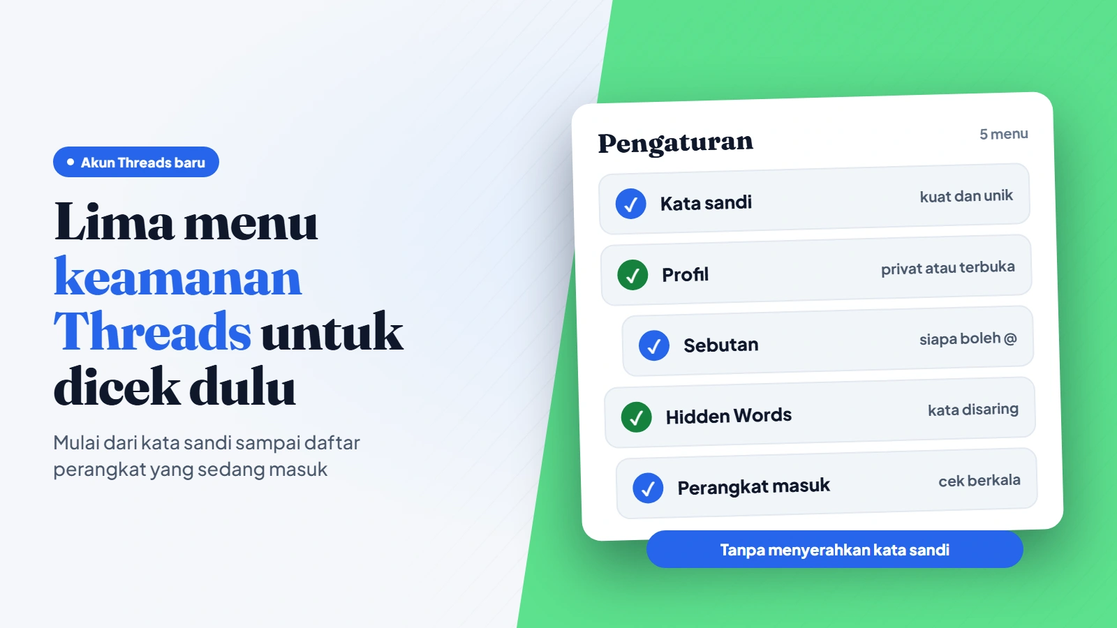 Keamanan Akun Threads Baru dan 5 Menu yang Perlu Dicek Dulu